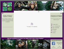 Tablet Screenshot of help-primates.org